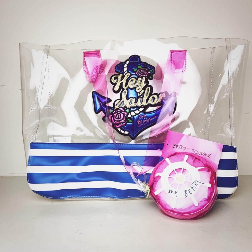 Betsey Johnson Clear Tote